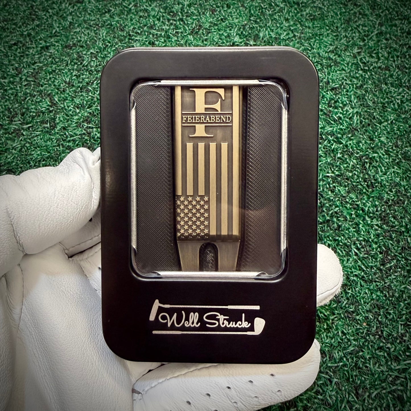 🇺🇸 America Custom Copper Golf Divot Tool, Personalized Laser Engraved Gift