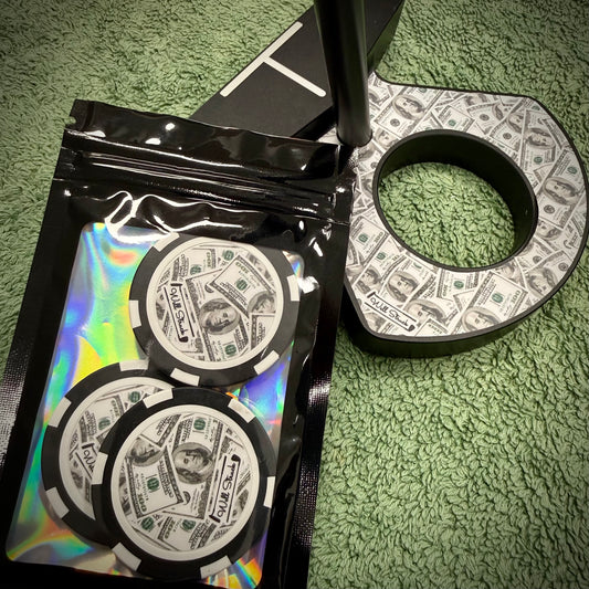 💰Get Money DF3 Custom Sticker + 3 Matching Poker Chips for LAB DF3 Golf Putter