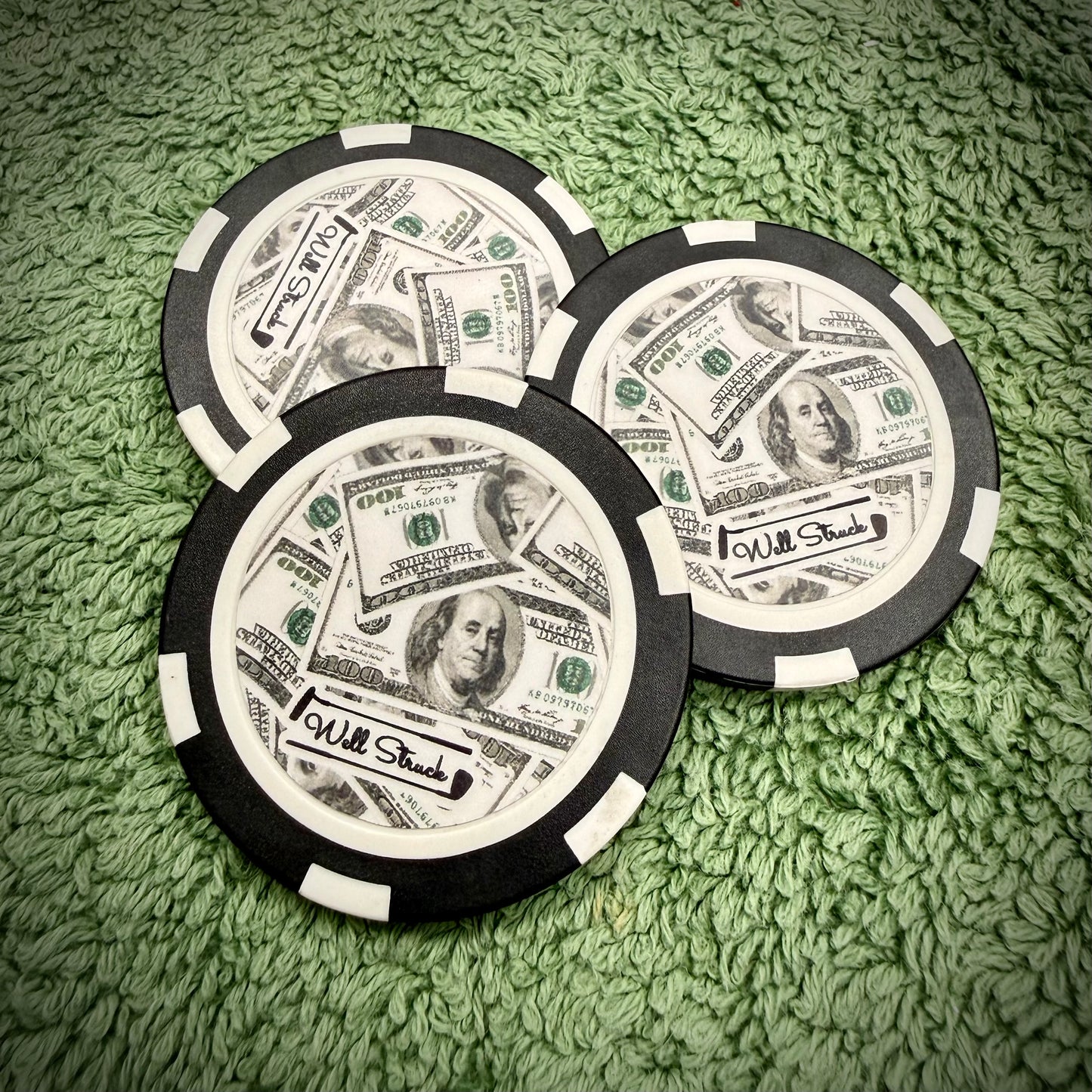 💰Get Money DF3 Custom Sticker + 3 Matching Poker Chips for LAB DF3 Golf Putter