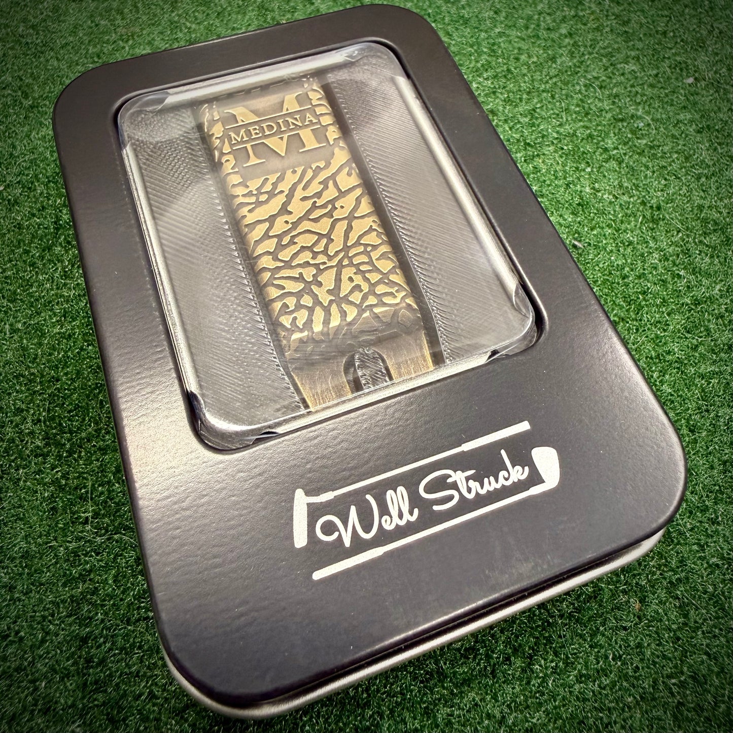 🐘 Elephant Print Custom Copper Golf Divot Tool, Personalized Laser Engraved Gift